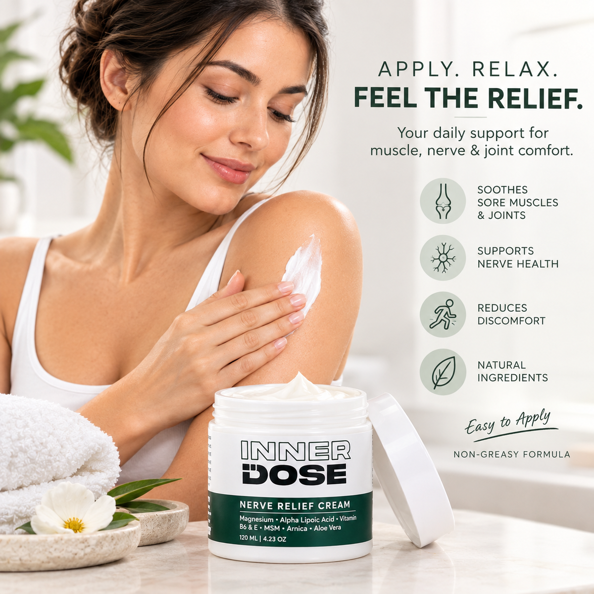 Inner Dose™ Natural Nerve Relief Cream