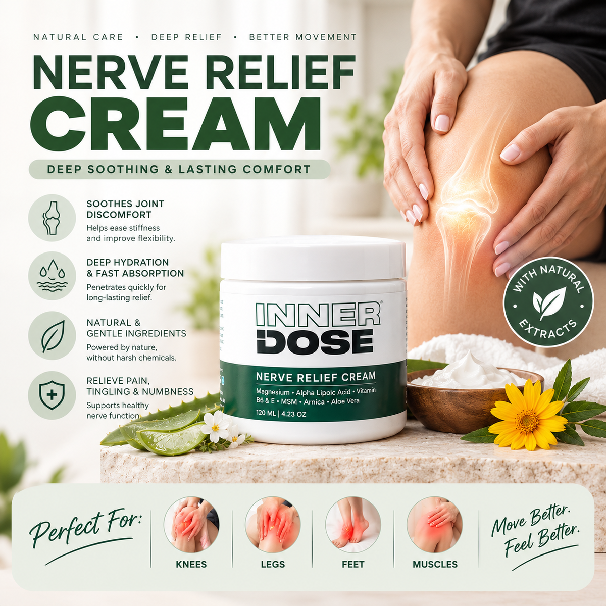 Inner Dose™ Natural Nerve Relief Cream